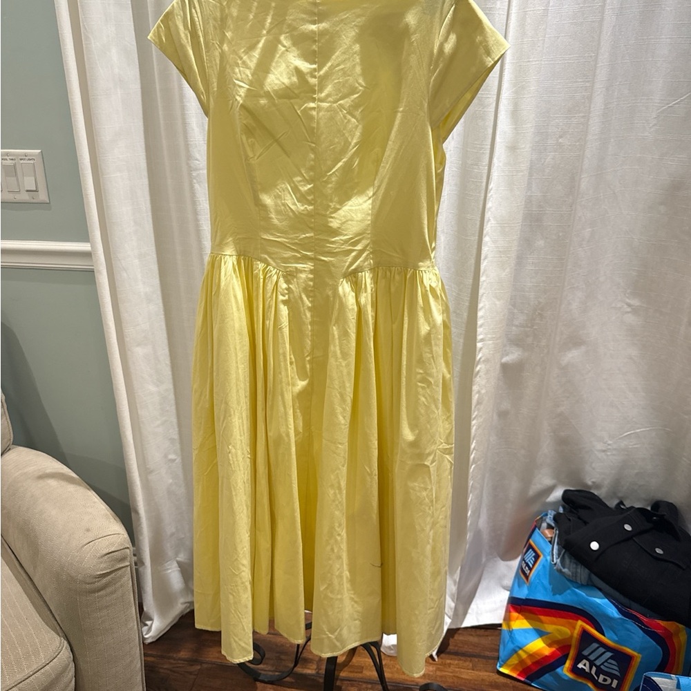 Commense Yellow Midi Dress